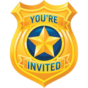 Police Invitations 8ct