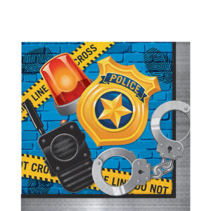 Police Lunch Napkins 16ct