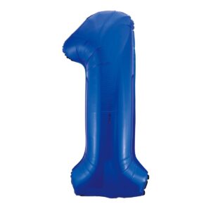 Royal Blue Number 1 Foil Balloon 86cm