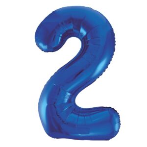 Royal Blue Number 2 Foil Balloon 86cm