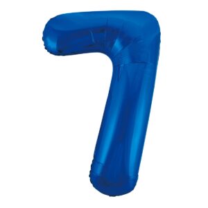 Royal Blue Number 7 Foil Balloon 86cm