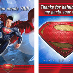 Superman Invitations and Thank You