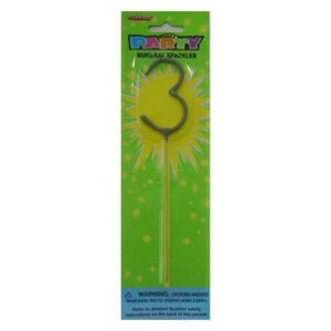 Sparklers - Numeral 3