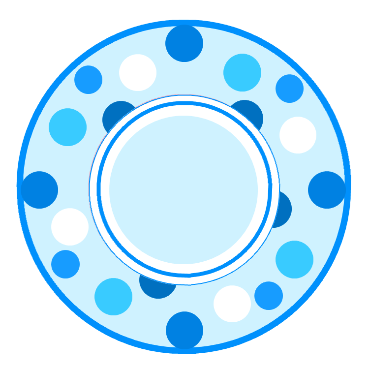 Spotty Ocean Blue