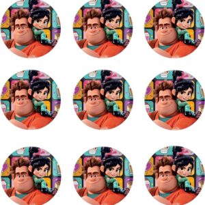 Wreck-It Ralph Cupcake Edible Icing Image